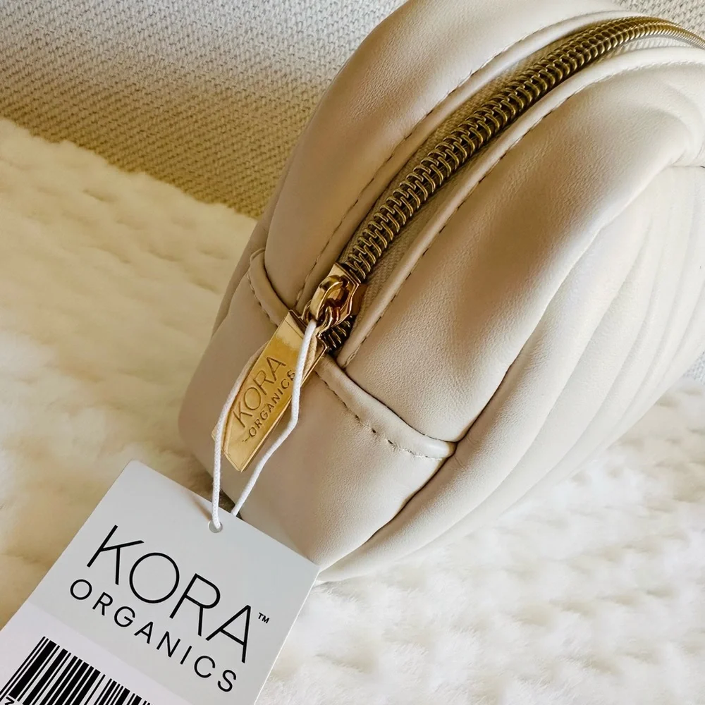 Kora Organics Quilted Cosmetic Bag, NWT
